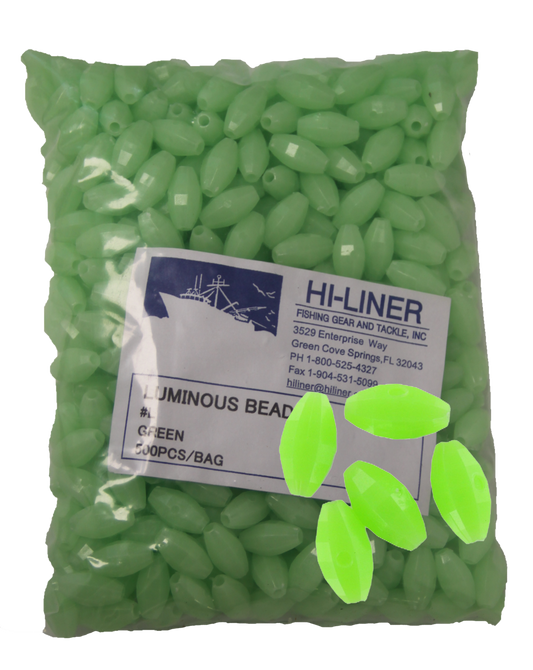 Hi-Liner Luminous Oval Glow Beads 100pk