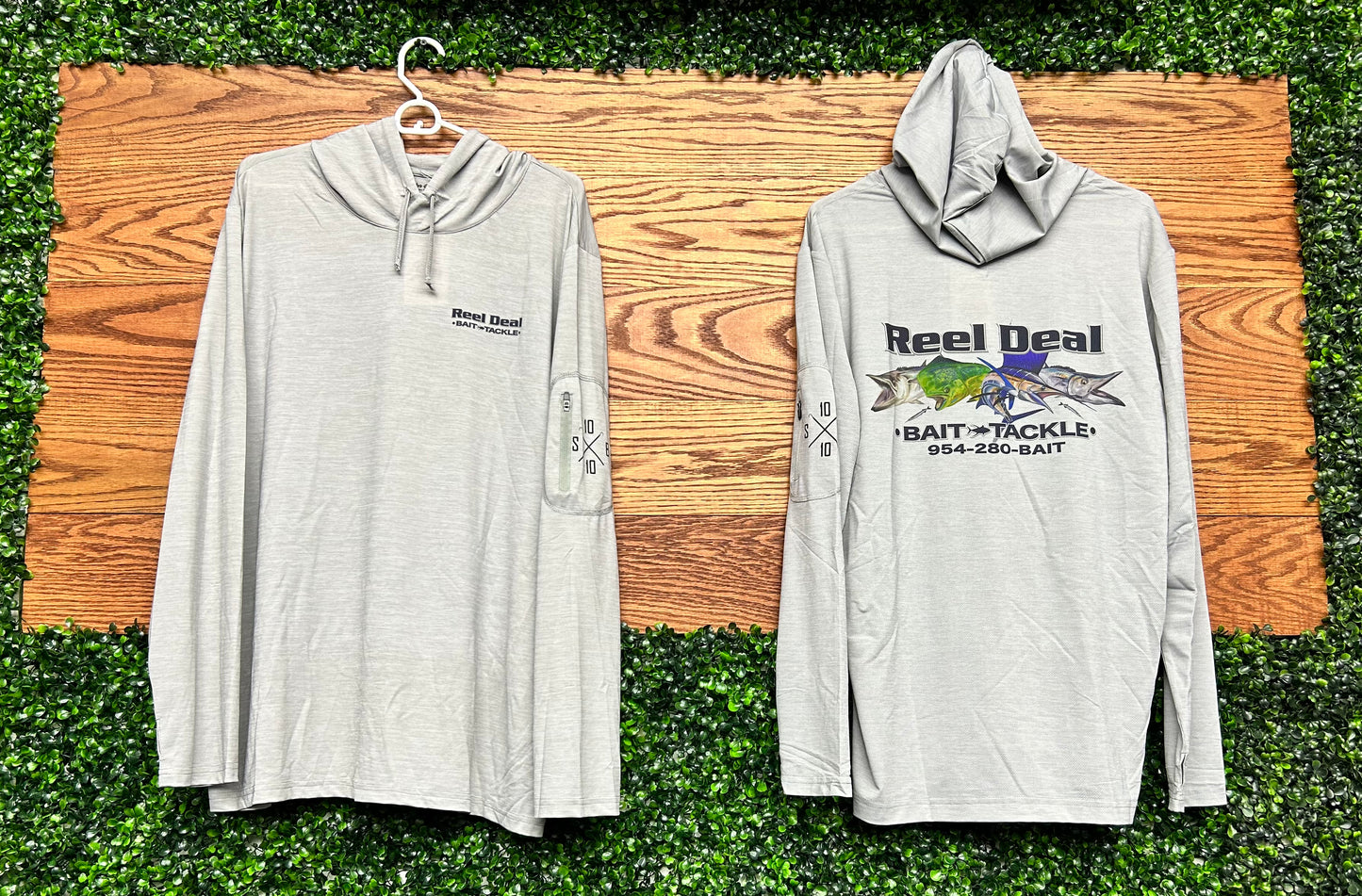 Reel Deal Bait & Tackle BlueBird Tech Hooded Long Sleeve