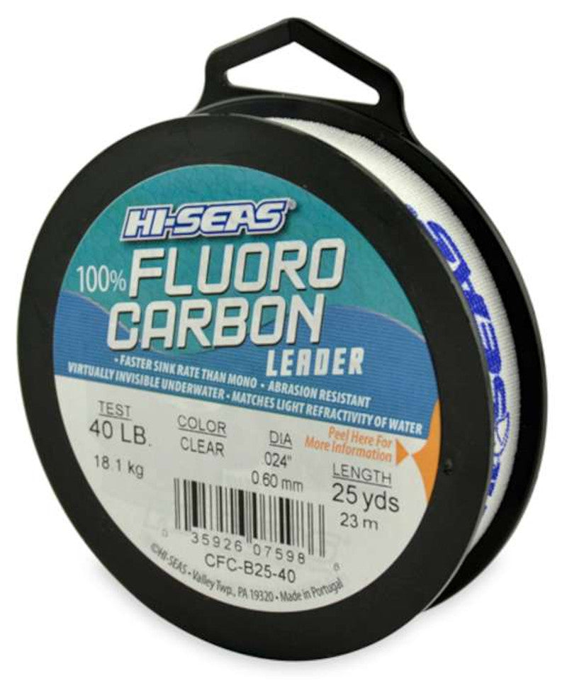 HI-SEAS FLUOROCARBON LEADER 25 YD.