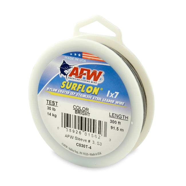 AFW- Surflon 1x7 Stainless Steel Leader Wire