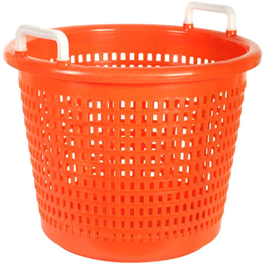 HD Orange Plastic Basket with Handles
