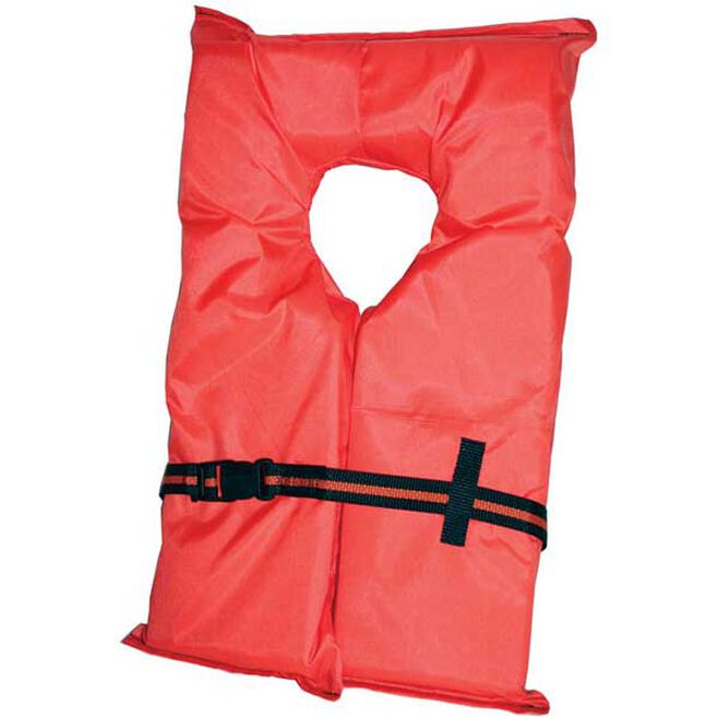 Type II Basic Flotation Vest PFD, Adult over 90 lbs., 4-Pack with Bag