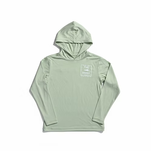 The Dawgs Kids Olive Hooded Long Sleeve