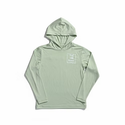 The Dawgs Kids Olive Hooded Long Sleeve