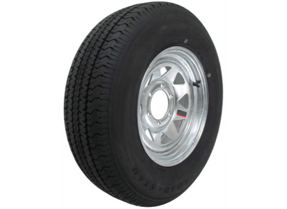 Load Star Boat Trailer Tire ST225/75R15 Radial on Galvanized Wheel 6 Lug