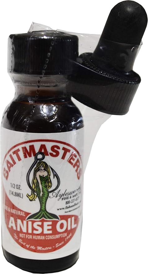 Baitmasters Anise Oil 1/2 Ounce with Dropper