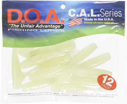 DOA C.A.L. 3" Shad Tail Swimbait - 12 Pack