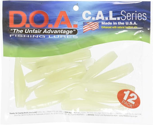 DOA C.A.L. 3" Shad Tail Swimbait - 12 Pack