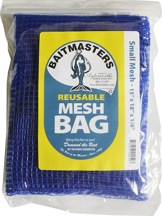 Bait Masters Reusable Fish Chum Mesh Bag Dispenser