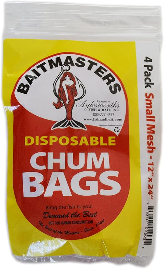 Baitmasters Disposable Chum Bags- 4pk