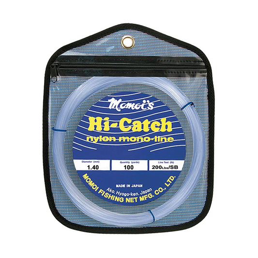 Momoi’s Hi-Catch Nylon Mono-Line Leader Material - Smoke Blue