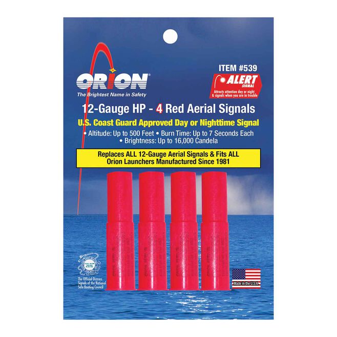 Orion 12-Gauge High-Performance Red Meteor Flares