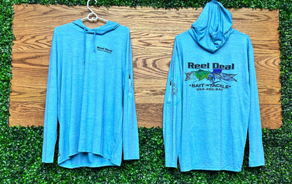 Reel Deal Bait & Tackle BlueBird Tech Hooded Long Sleeve