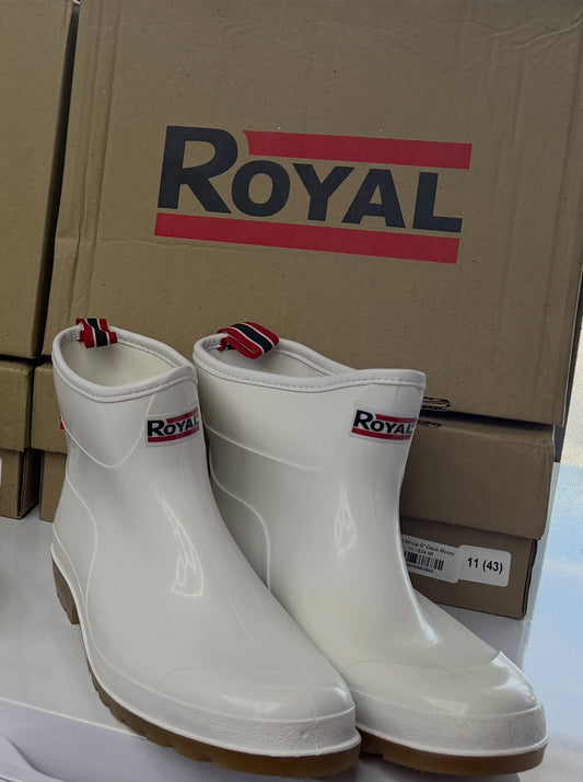 Royal White 6" Deck Boots