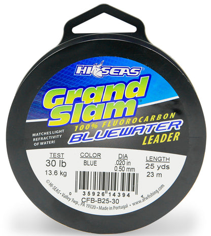 HI-SEAS GRAND SLAM BLUEWATER FLUOROCARBON LEADER 25 YD.