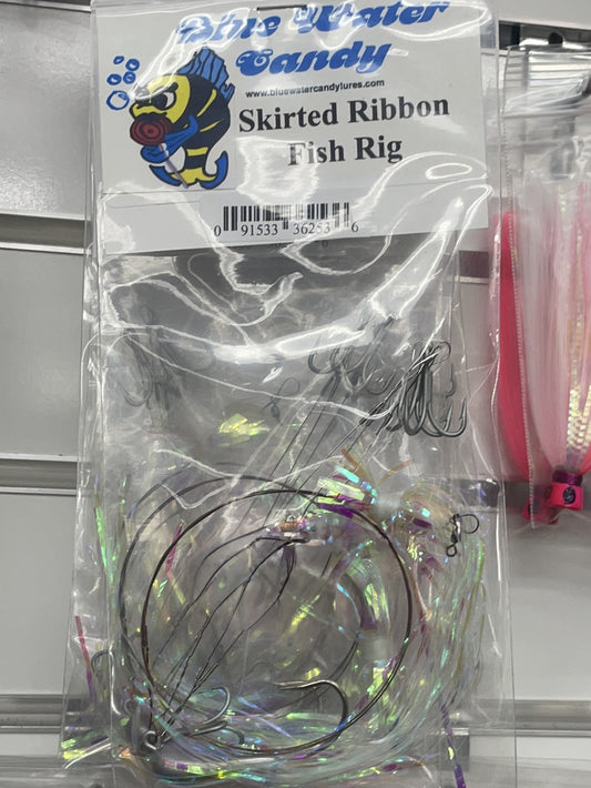 Blue Water Candy- Skirted Ribbon Fish Rig