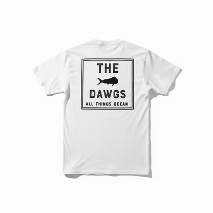 The Dawgs Cotton White Tee Short Sleeve