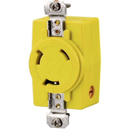 Hubbell Hbl328dcr 30a 28v Dc Locking Receptacle