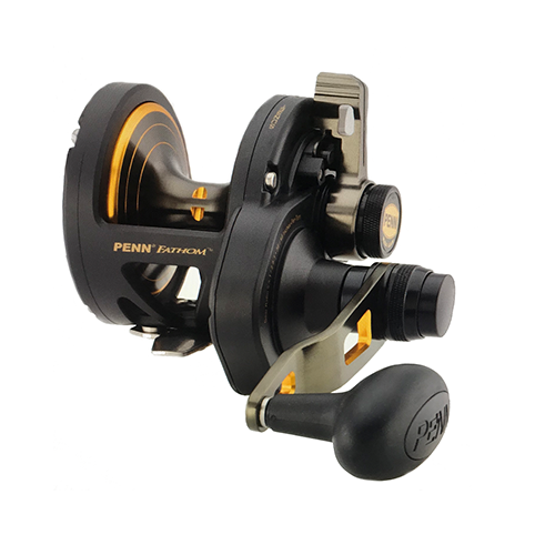 Penn FTH25NLD2LH Fathom Lever Drag Conventional 2-Speed Reel 25sz 5Brg