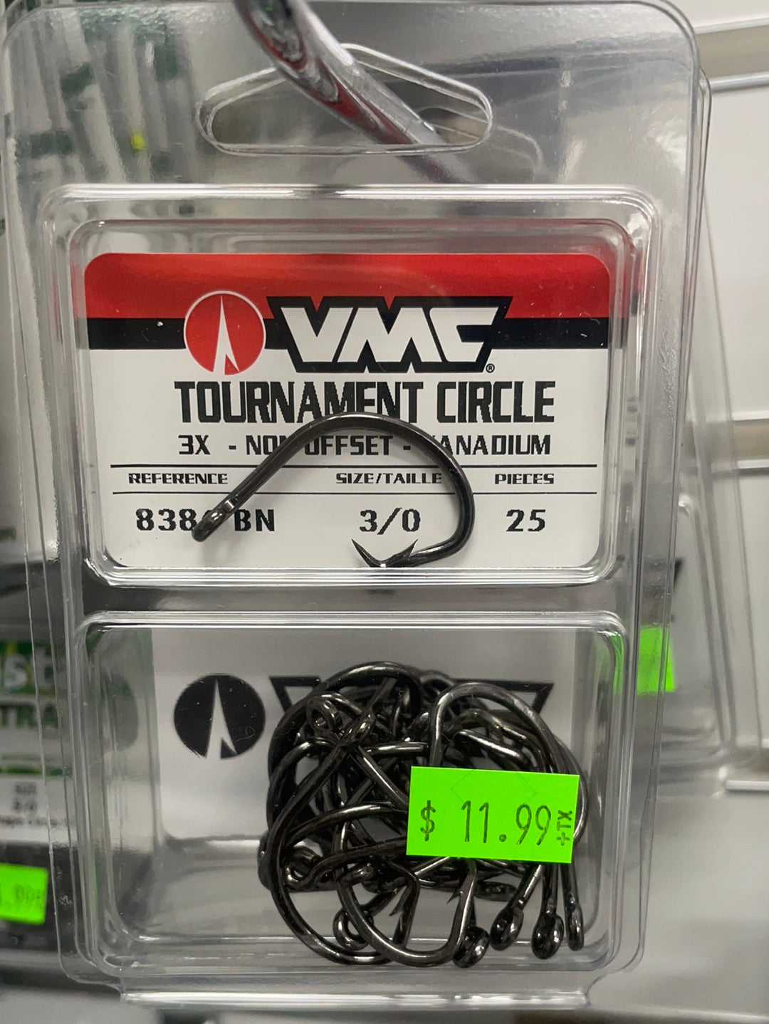 VMC 7385BN#6/0B Tournament Circle Hook, Size 6/0, Needle Point, Extra