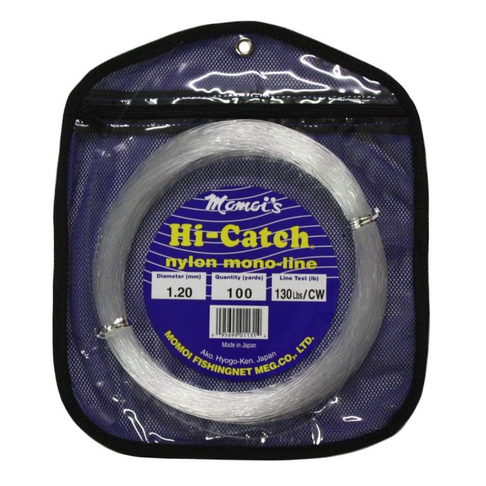 Momoi’s Hi-Catch Nylon Mono-Line Leader Material - Clear