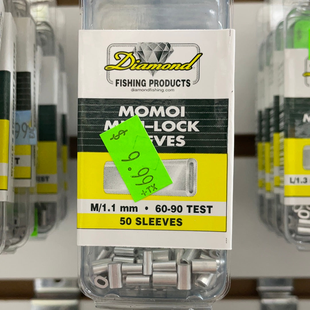 Momoi Mini-Lock Sleeves- Diamond Fishing Products