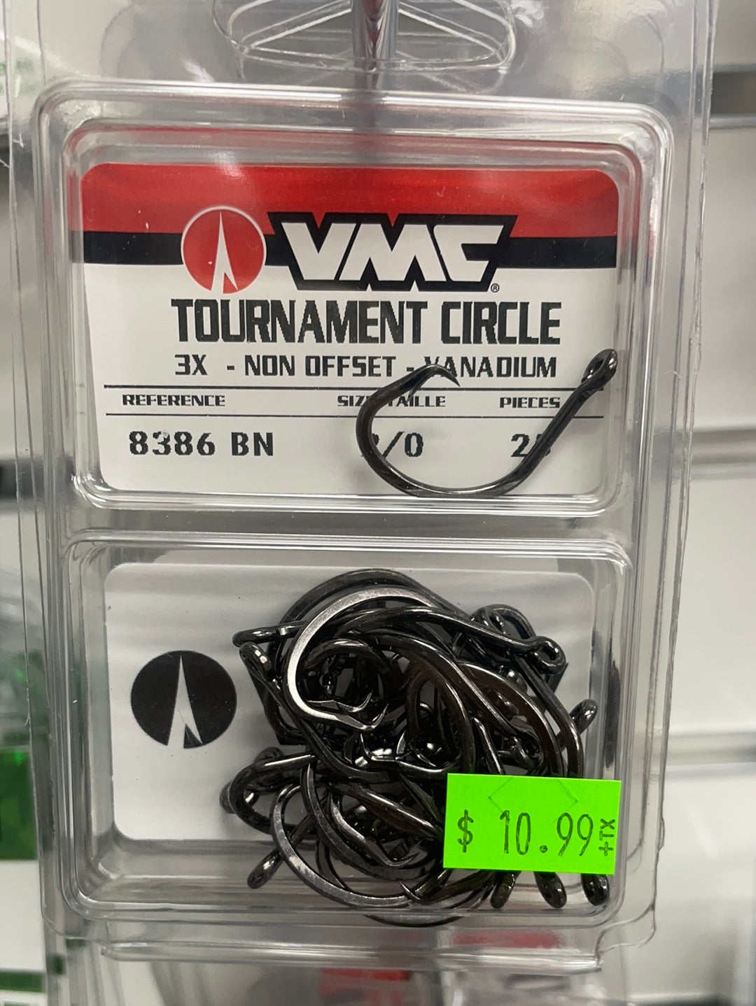 VMC Tournament Circle Hook, 3X Coastal Black